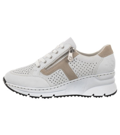 Rieker Białe/Beżowe N6304-80 (RI77-a) spordijalatsid