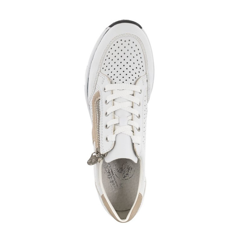 Rieker Białe/Beżowe N6304-80 (RI77-a) spordijalatsid