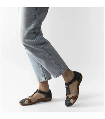 Rieker Granatowe M1655-14 (RI80-a) sandaalid