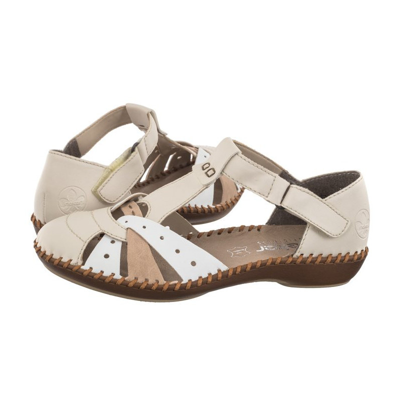 Rieker Beżowe M1655-61 (RI80-b) sandaalid