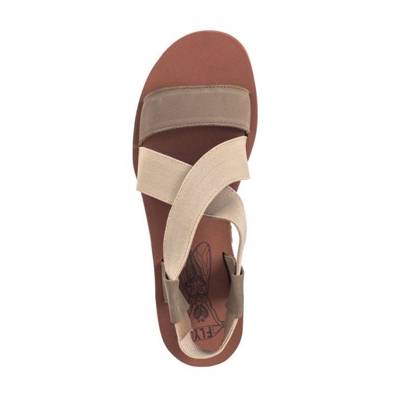 FLY London Yabi Cupi/Elas Milti/Beig/Bric P144922011 (FL383-b) kingad