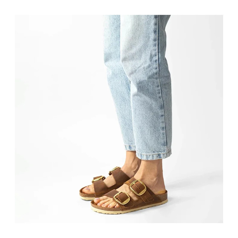 Birkenstock Arizona Big Buckle Cognac 1011073 (BK210-a) Naiste kingad/klappide klapid