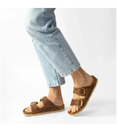 Birkenstock Arizona Big Buckle Cognac 1011073 (BK210-a) Naiste kingad/klappide klapid