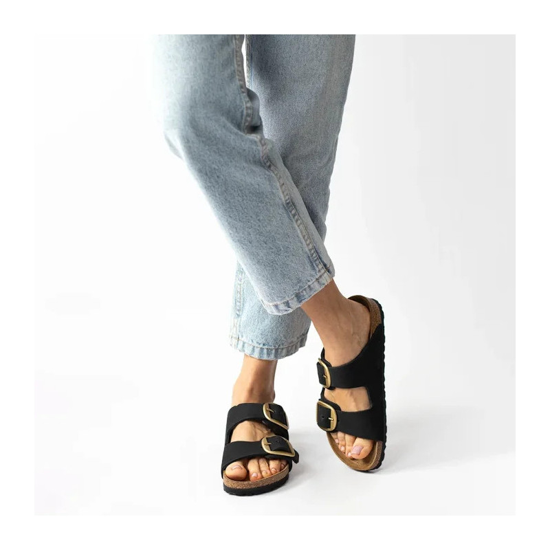 Birkenstock Arizona Big Buckle Black 1023290 (BK211-a) Naiste kingad/klappide klapid