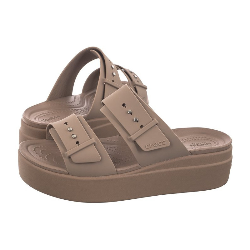 Crocs Brooklyn Buckle Low Wedge Bone 207431-2Q9 (CR293-c) Naiste kingad/klappide klapid