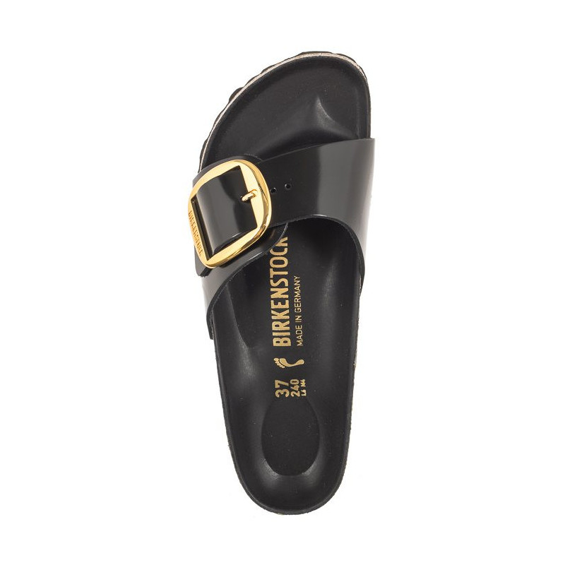 Birkenstock Madrid Big Buckle High-Shine Black 1022650 (BK238-a) Naiste kingad/klappide klapid