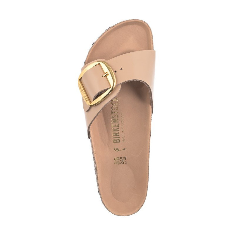 Birkenstock Madrid Big Buckle High-Shine New Beige 1026496 (BK238-b) Naiste kingad/klappide klapid
