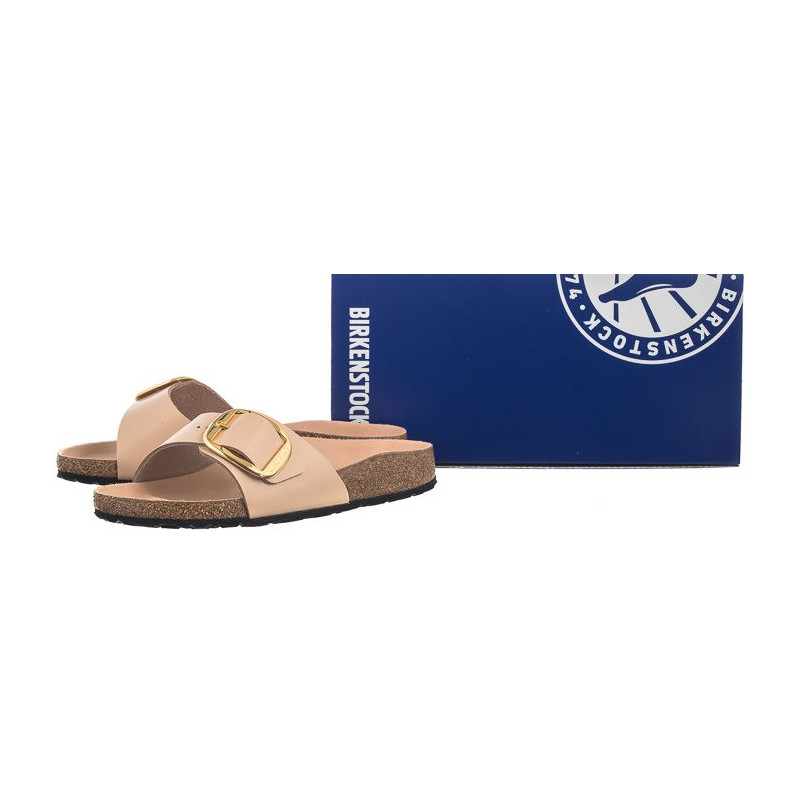 Birkenstock Madrid Big Buckle High-Shine New Beige 1026496 (BK238-b) Naiste kingad/klappide klapid