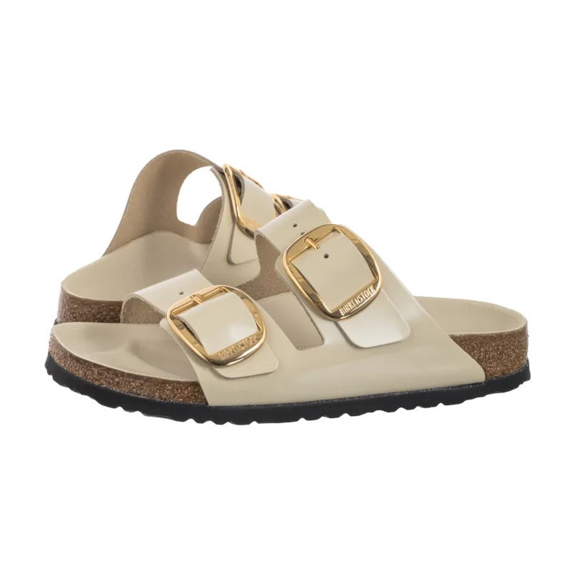 Birkenstock Arizona Big Buckle High-Shine Ecru 1026128 (BK239-g) Naiste kingad/klappide klapid