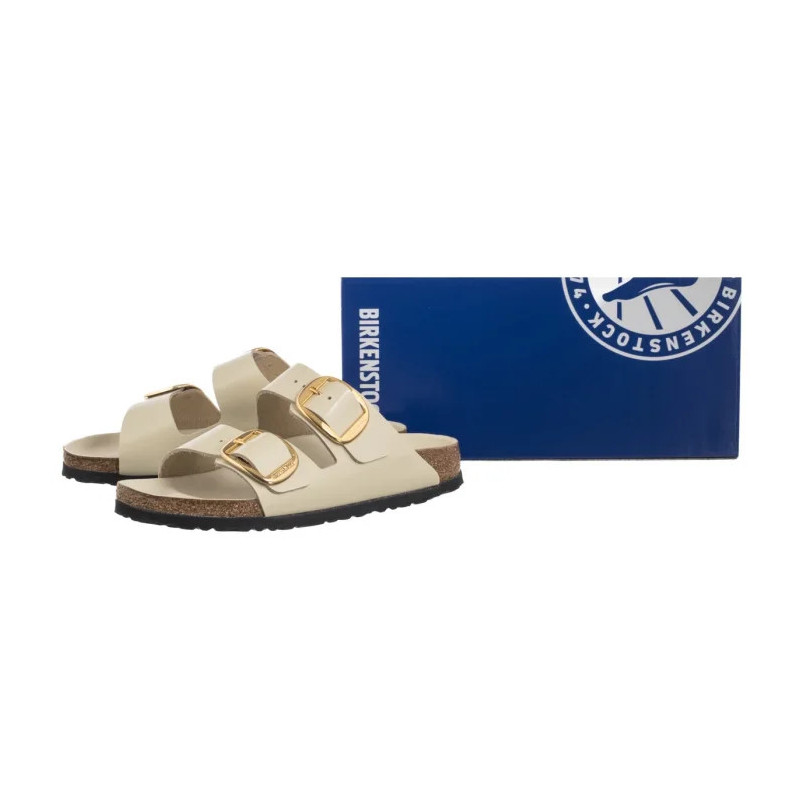 Birkenstock Arizona Big Buckle High-Shine Ecru 1026128 (BK239-g) Naiste kingad/klappide klapid