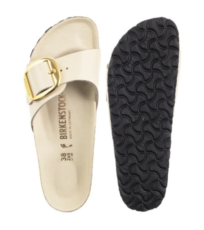 Birkenstock Madrid Big Buckle High-Shine Ecru 1025298 (BK238-g) Naiste kingad/klappide klapid