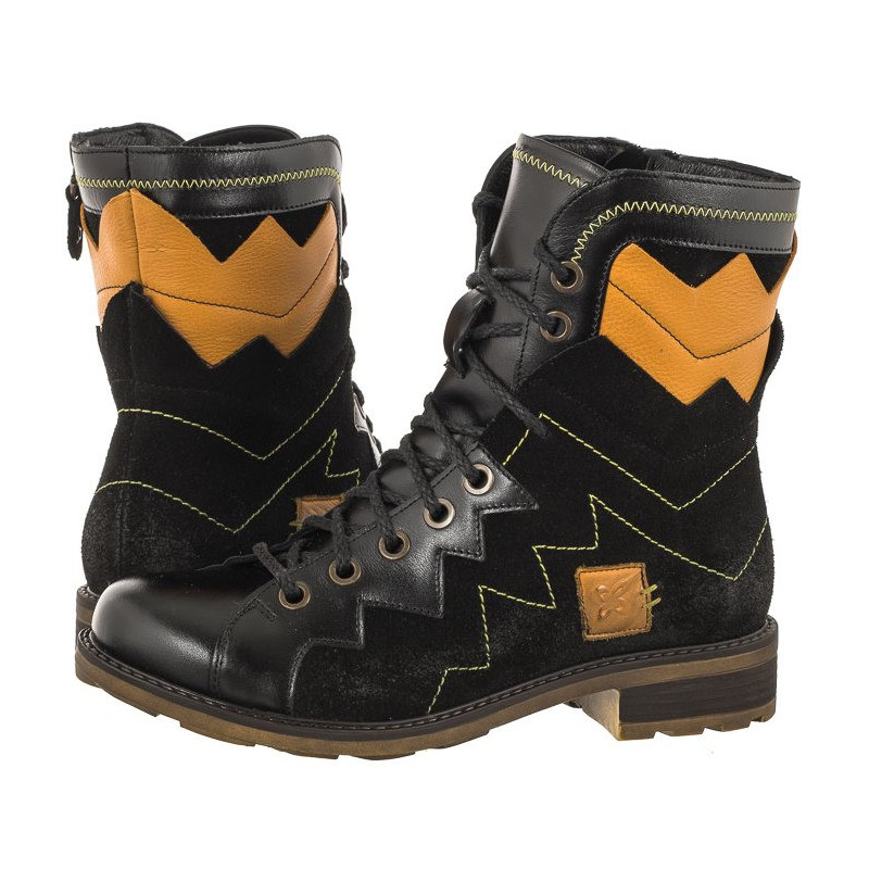 Maciejka Czarne/Żółte 06106-01/00-7 (MA1111-a) kingad