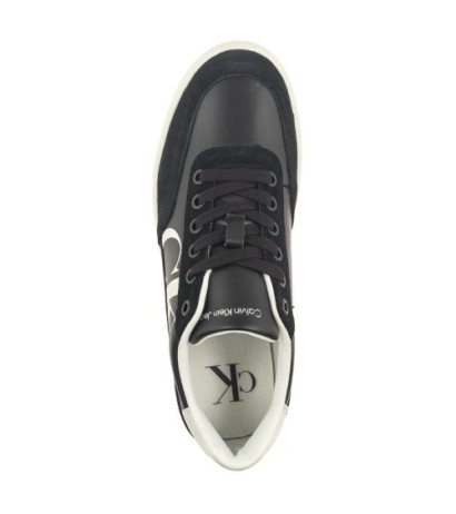 Calvin Klein Classic Cupsole Laceup Mix Lth Black/Bright White/Silver YW0YW01057 BEH (CK353-a) spordijalatsid