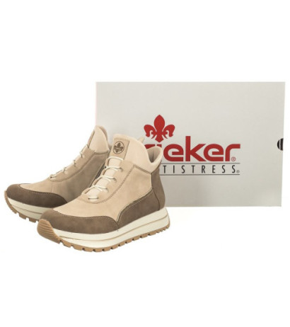 Rieker Beżowe N4051-62 Beige (RI135-a) kingad