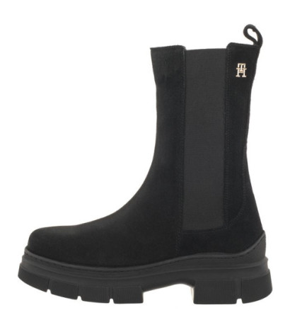 Tommy Hilfiger Essential Suede Chelsea Boot Black FW0FW07489 BDS (TH906-a) kingad