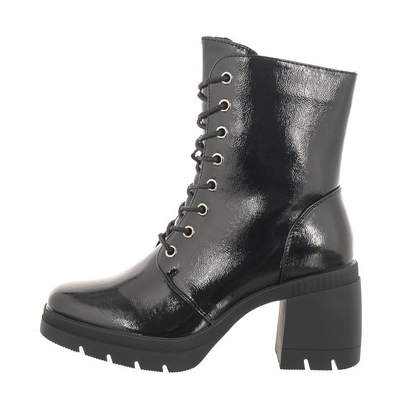 Sergio Leone Czarne Lakierowane BT 208 (SL497-a) kingad