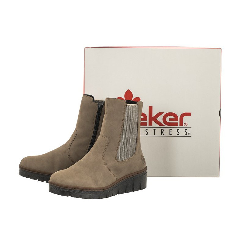 Rieker Beżowe X9180-64 Beige (RI144-a) saapad