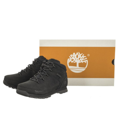 Timberland Euro Sprint Mid HIker Black Nubuck 0A2DP7 001 (TI132-a) kingad