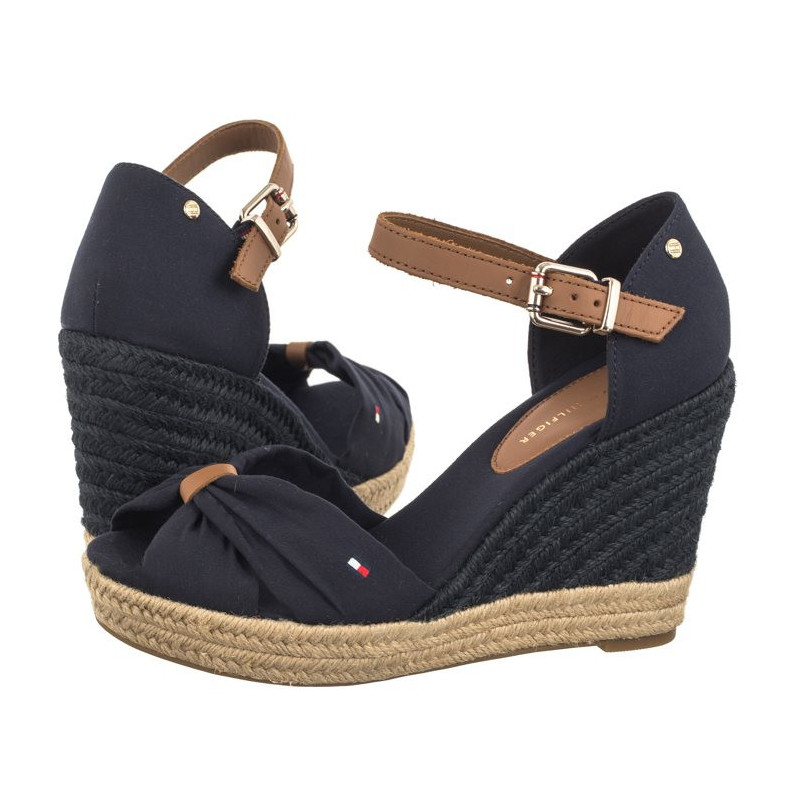 Tommy Hilfiger Basic Open Toe High Wedge Space Blue FW0FW04784 DW6 (TH1013-b) kingad