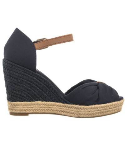 Tommy Hilfiger Basic Open Toe High Wedge Space Blue FW0FW04784 DW6 (TH1013-b) kingad