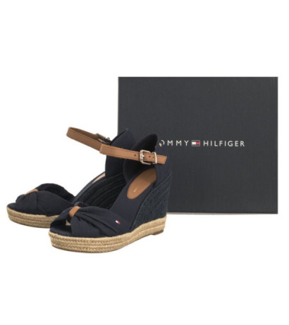 Tommy Hilfiger Basic Open Toe High Wedge Space Blue FW0FW04784 DW6 (TH1013-b) kingad