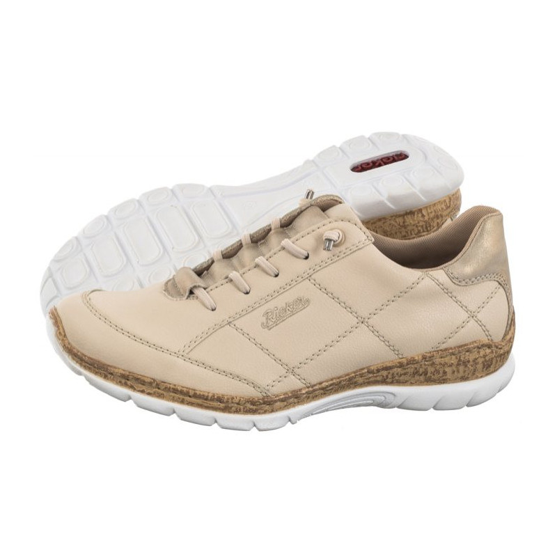 Rieker Beżowe N4268-60 Beige (RI156-a) kingad