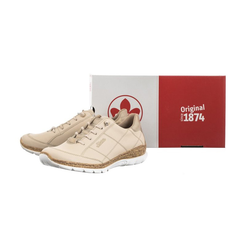 Rieker Beżowe N4268-60 Beige (RI156-a) kingad