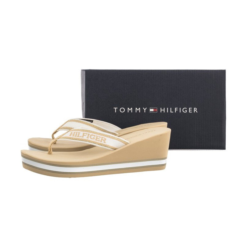 Tommy Hilfiger Hilfiger Wedge Beach Sandal Hervest Wheat FW0FW07903 ACR (TH1059-b) kingad