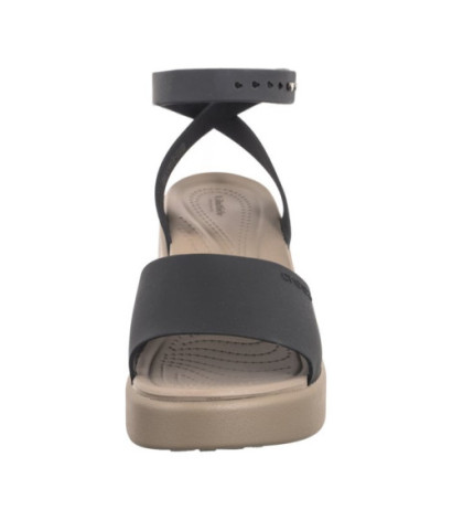 Crocs Brooklyn Ankle Strap Wedge Black/Mushroom 209406-07H (CR303-a) kingad