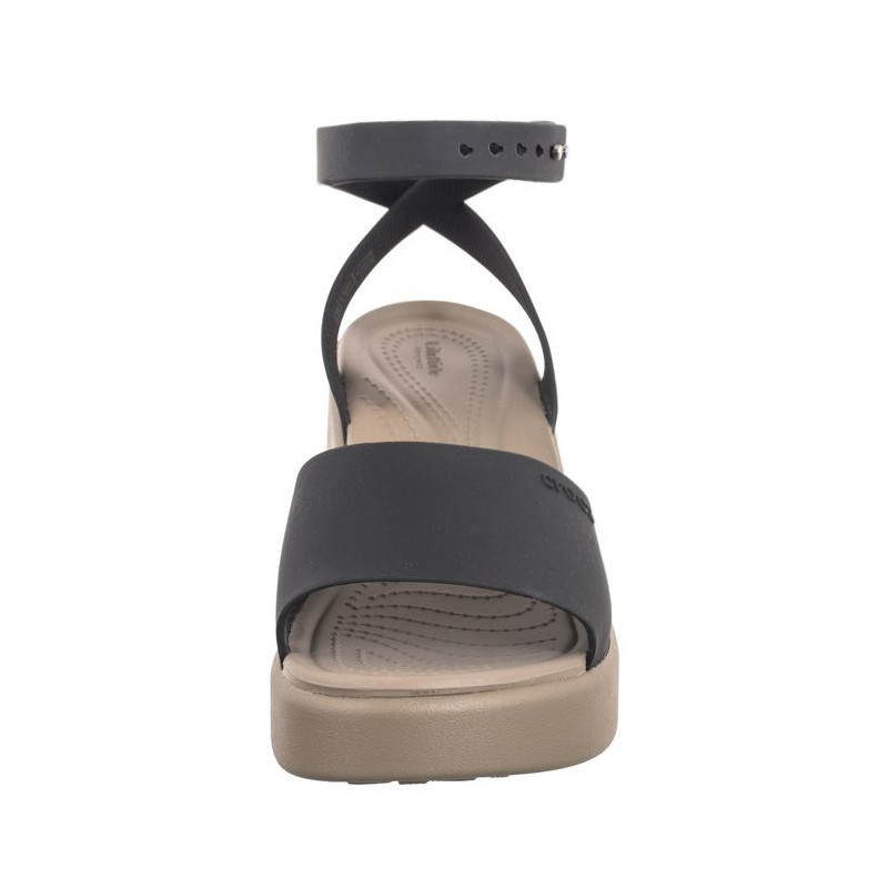 Crocs Brooklyn Ankle Strap Wedge Black/Mushroom 209406-07H (CR303-a) kingad