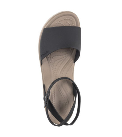 Crocs Brooklyn Ankle Strap Wedge Black/Mushroom 209406-07H (CR303-a) kingad