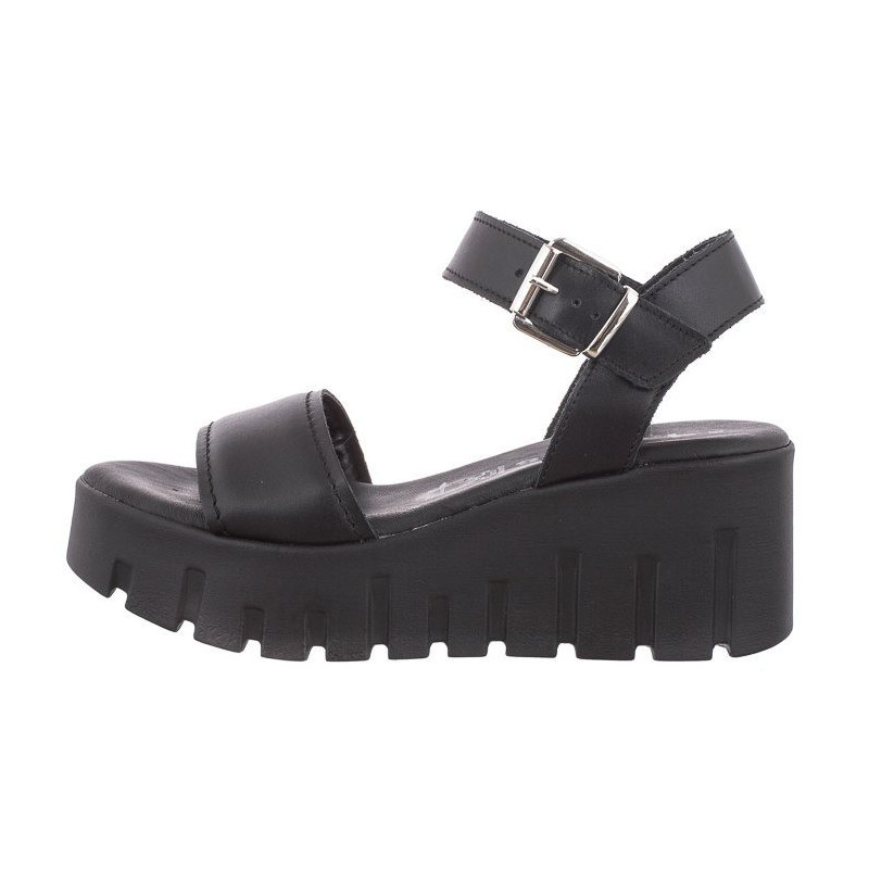 Tamaris Czarne 1-28712-42 003 Black Leather (TM481-a) kingad