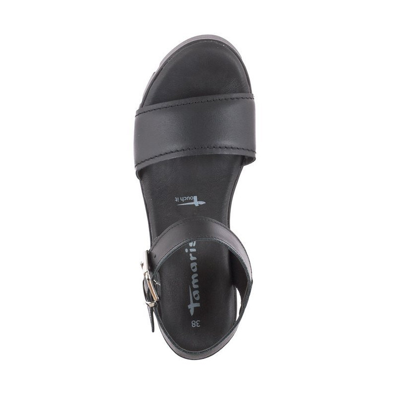 Tamaris Czarne 1-28712-42 003 Black Leather (TM481-a) kingad