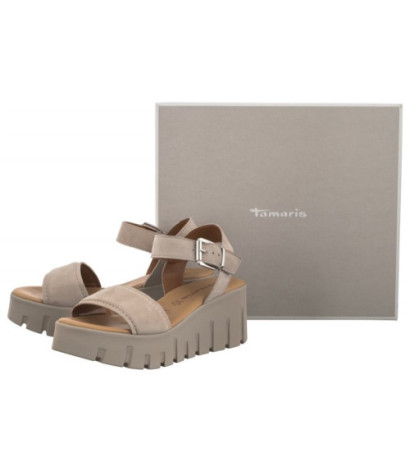 Tamaris Beżowe 1-28712-42 378 Taupe Suede (TM481-b) kingad