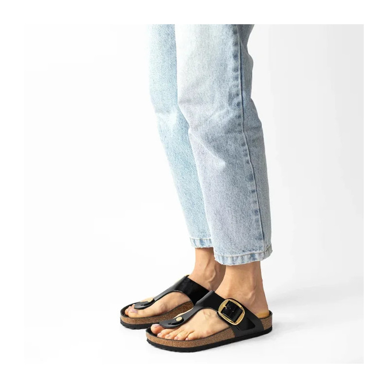 Birkenstock Gizeh Big Buckle High-Shine Black 1021467 (BK253-a) kingad