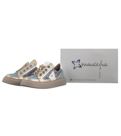 Maciejka Niebieskie/Beżowe 06466-06/00-7 (MA1195-a) kingad