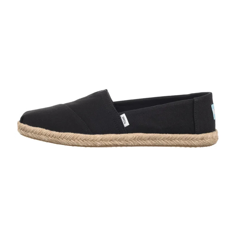 Toms Alpargata Rope Black Recycled Cotton Slubby Woven 10019670 (TS45-b) kingad