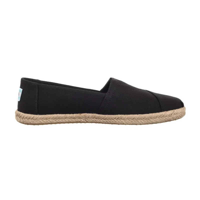 Toms Alpargata Rope Black Recycled Cotton Slubby Woven 10019670 (TS45-b) kingad