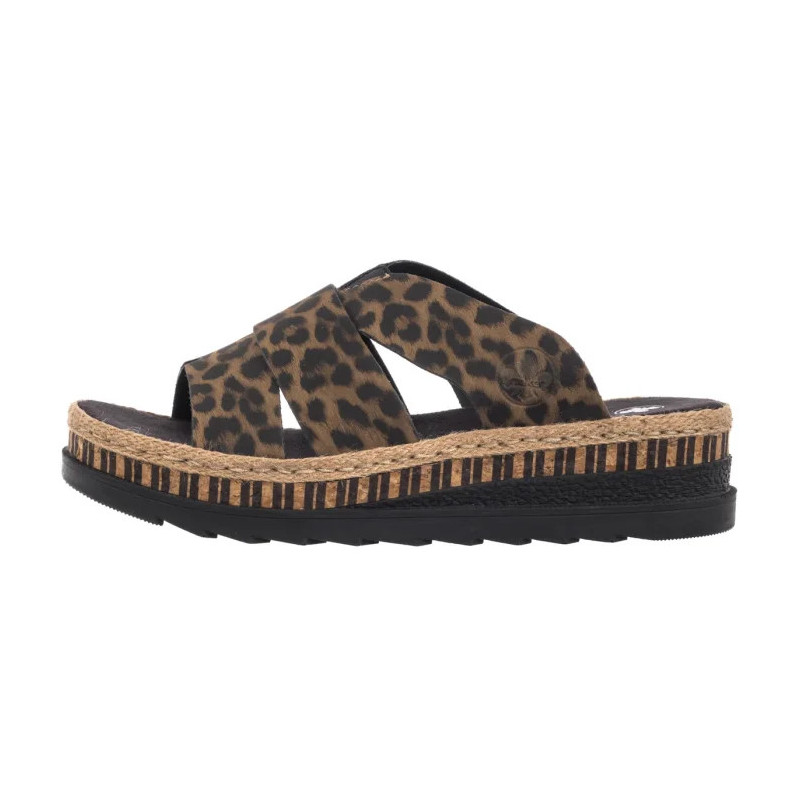 Rieker Brązowe Panterka V7989-90 Multi (RI164-d) kingad