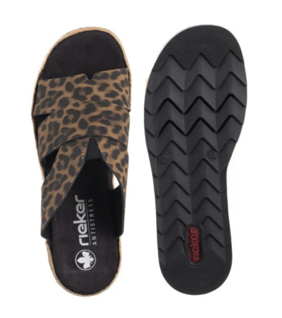 Rieker Brązowe Panterka V7989-90 Multi (RI164-d) kingad