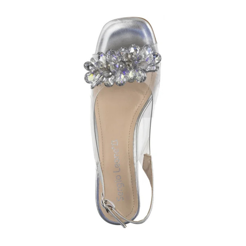 Sergio Leone Srebrne SK 045 (SL521-b) kõrged kontsad