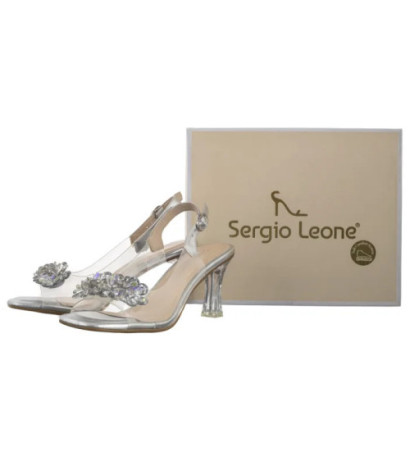 Sergio Leone Srebrne SK 045 (SL521-b) kõrged kontsad