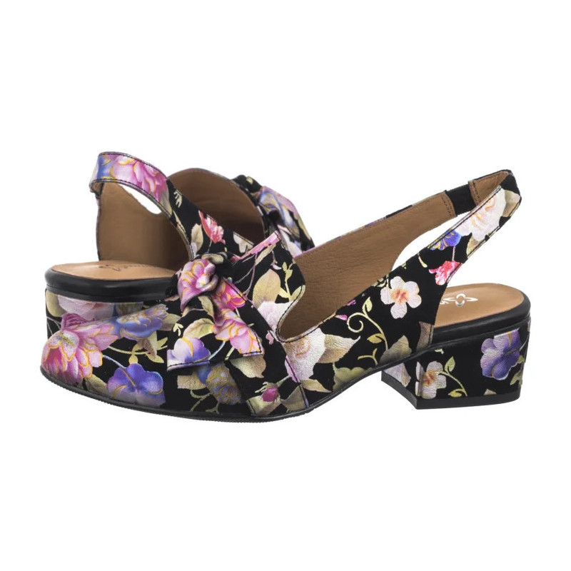 Maciejka Czarne w Kwiaty N6539-43/00-1 (MA1206-d) kingad