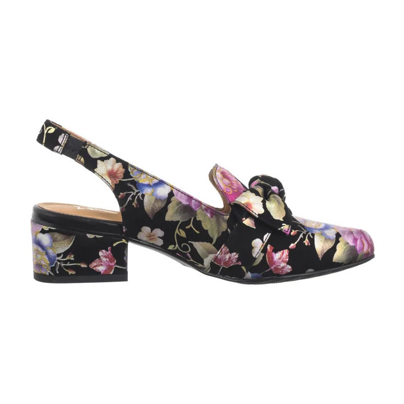 Maciejka Czarne w Kwiaty N6539-43/00-1 (MA1206-d) kingad