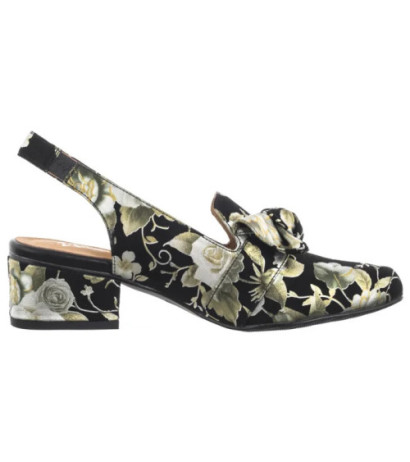 Maciejka Czarne w Kwiaty Złote N6539-44/00-1 (MA1206-e) kingad