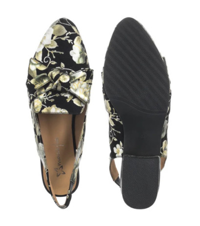 Maciejka Czarne w Kwiaty Złote N6539-44/00-1 (MA1206-e) kingad