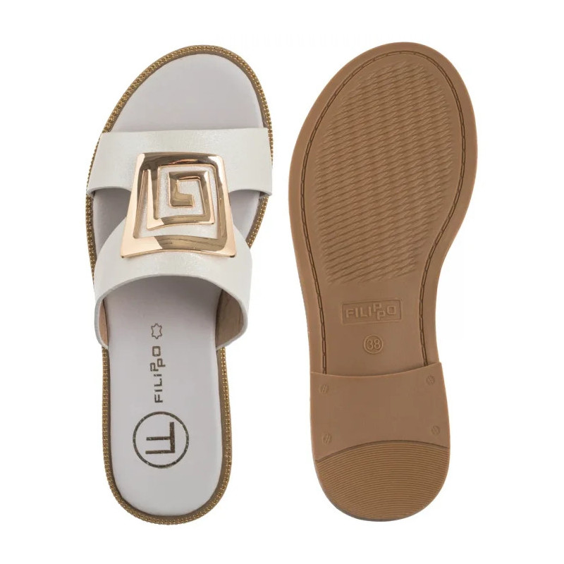 Filippo Białe DK3703/25 WH (FO100-b) Naiste kingad/klappide klapid