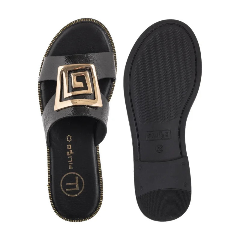 Filippo Czarne DK3703/25 BK (FO100-c) Naiste kingad/klappide klapid