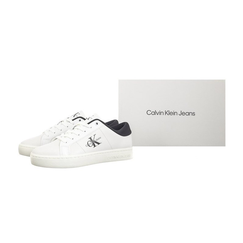 Calvin Klein Classic Cupsole Lowlaceup Lth Wn Bright White/Black YW0YW01444 0GM (CK511-a) spordijalatsid