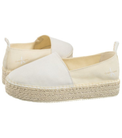 Calvin Klein Platform Espadrille Mix Ml Mtl Creamy White/White YW0YW001622 0F8 (CK513-b) kingad